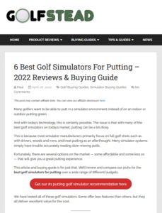 6 Best Golf Simulators For Putting – 2022 Reviews & Buying Guide ...